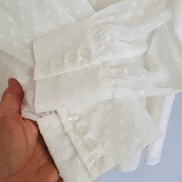 Yumi Kim Shore Thing Swiss Dot White Dress XL Boho Bridal Cottagecore Shower - Picture 5 of 8